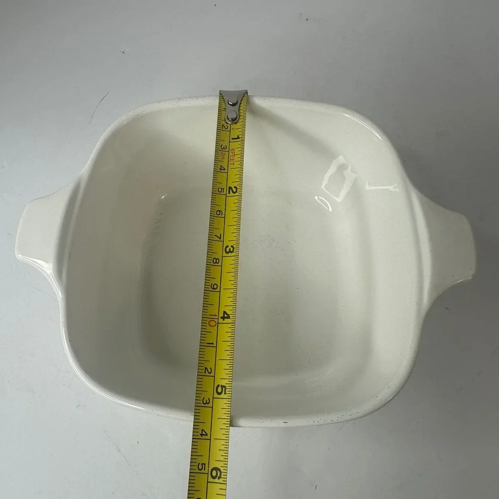 Vintage Corning Ware Spice O Life P-43-B 2 3/4 Cup Casserole Dish White Square